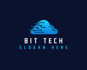 Cloud Tech Circuit logo design