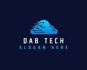 Cloud Tech Circuit logo design