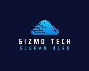 Cloud Tech Circuit logo design