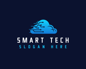 Cloud Tech Circuit logo design