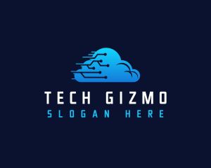 Cloud Tech Circuit logo design