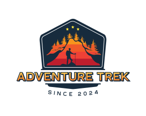 Outdoor Mountaineer Trek logo design