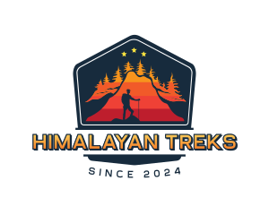 Outdoor Mountaineer Trek logo design