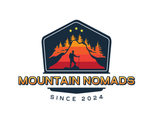 Outdoor Mountaineer Trek logo design