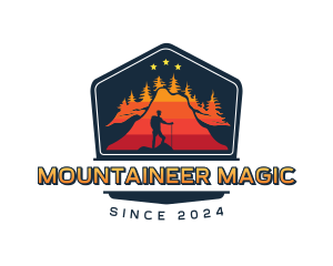 Outdoor Mountaineer Trek logo design