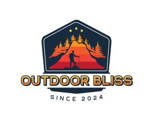 Outdoor Mountaineer Trek logo design