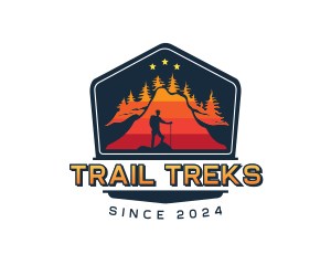 Outdoor Mountaineer Trek logo design