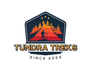 Outdoor Mountaineer Trek logo design