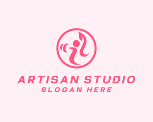 Women’s Gym Trainer logo design