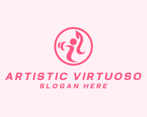 Women’s Gym Trainer logo design