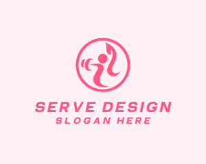 Women’s Gym Trainer logo design