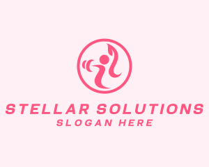 Women’s Gym Trainer logo design