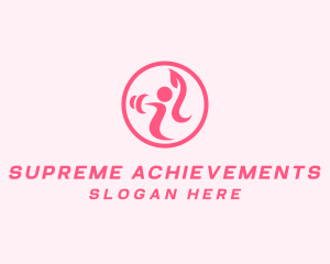 Women’s Gym Trainer logo design