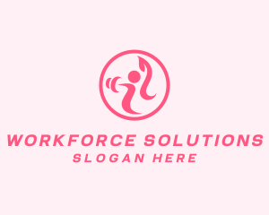 Women’s Gym Trainer logo design