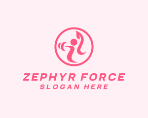 Women’s Gym Trainer logo design