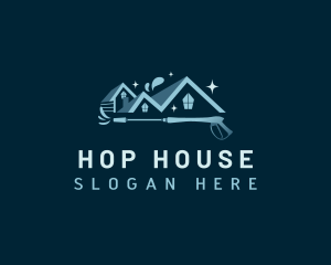 House Pressure Washer logo design