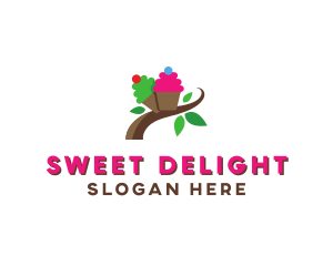 Organic Cupcake Dessert  logo