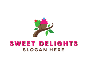 Organic Cupcake Dessert  logo