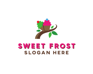 Organic Cupcake Dessert  logo