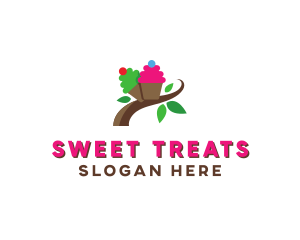 Organic Cupcake Dessert  logo