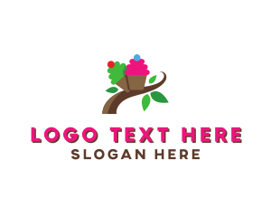 Organic Cupcake Dessert  logo