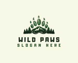 Paw Wildlife Forest logo design