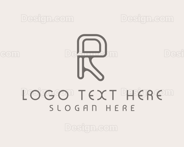 Digital Technology Letter R Logo