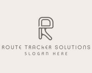 Digital Technology Letter R logo design