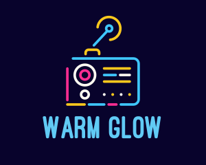 Neon Analog Radio logo design