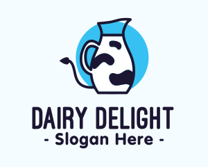 Cow Milk Pitcher logo design
