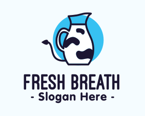 Cow Milk Pitcher logo design