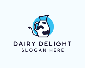 Cow Milk Pitcher logo design