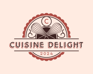 Baking Whisk Culinary logo design