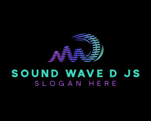 Audio Music Soundwave logo design