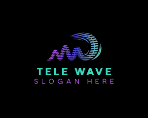 Audio Music Soundwave logo design