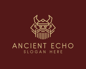 Ancient Viking Man  logo design