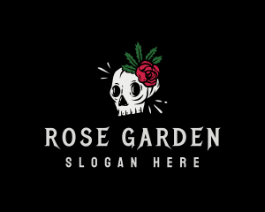 Punk Skull Rose logo
