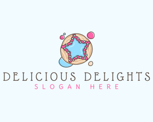 Sweet Cookie Star  logo design