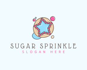 Sweet Cookie Star  logo design