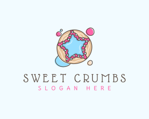 Sweet Cookie Star  logo design