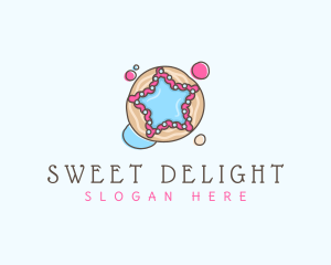 Sweet Cookie Star  logo design