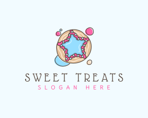 Sweet Cookie Star  logo design