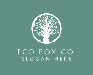 Natural Eco Tree  logo design