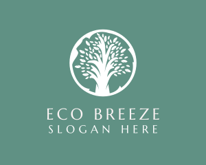 Natural Eco Tree  logo design