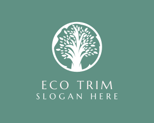 Natural Eco Tree  logo design