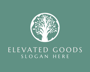 Natural Eco Tree  logo design