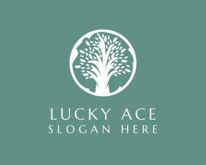 Natural Eco Tree  logo design