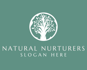 Natural Eco Tree  logo design