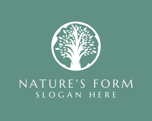 Natural Eco Tree  logo design