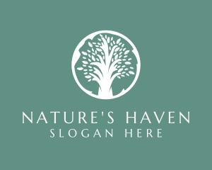 Natural Eco Tree  logo design